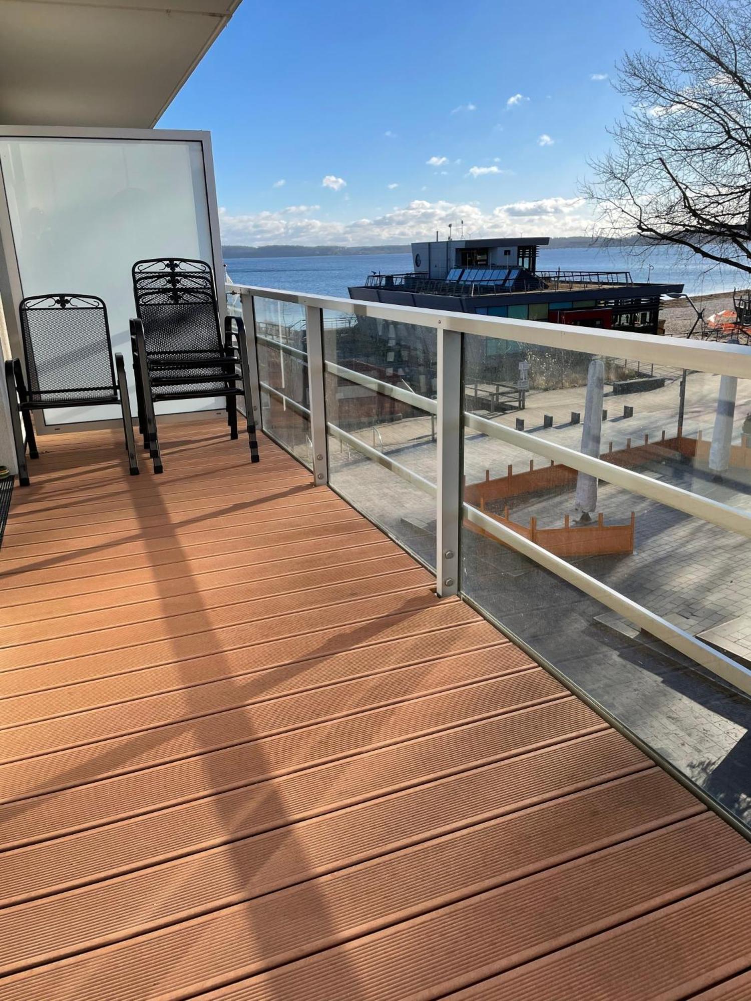 Eckernförde Apartment 15 "Sturmmoewe", Blickrichtung Strand Offenes Meer מראה חיצוני תמונה